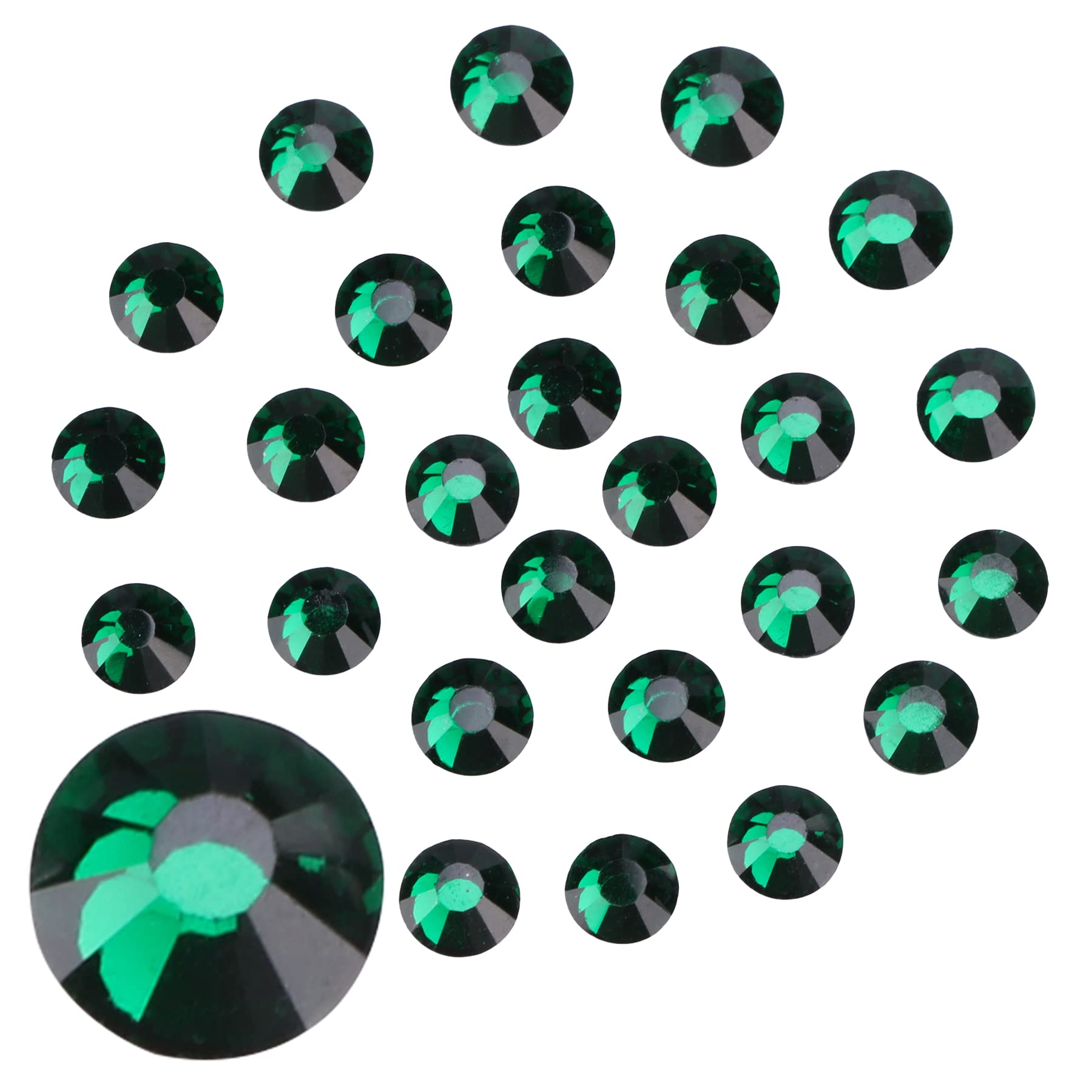2880 Pieces Flatback Rhinestones Glue Fix Crystal Glass Diamantes Gems for Crafting Nail Art Crafts Decorations Clothes Shoes 1.4 mm (ss3, Amber)