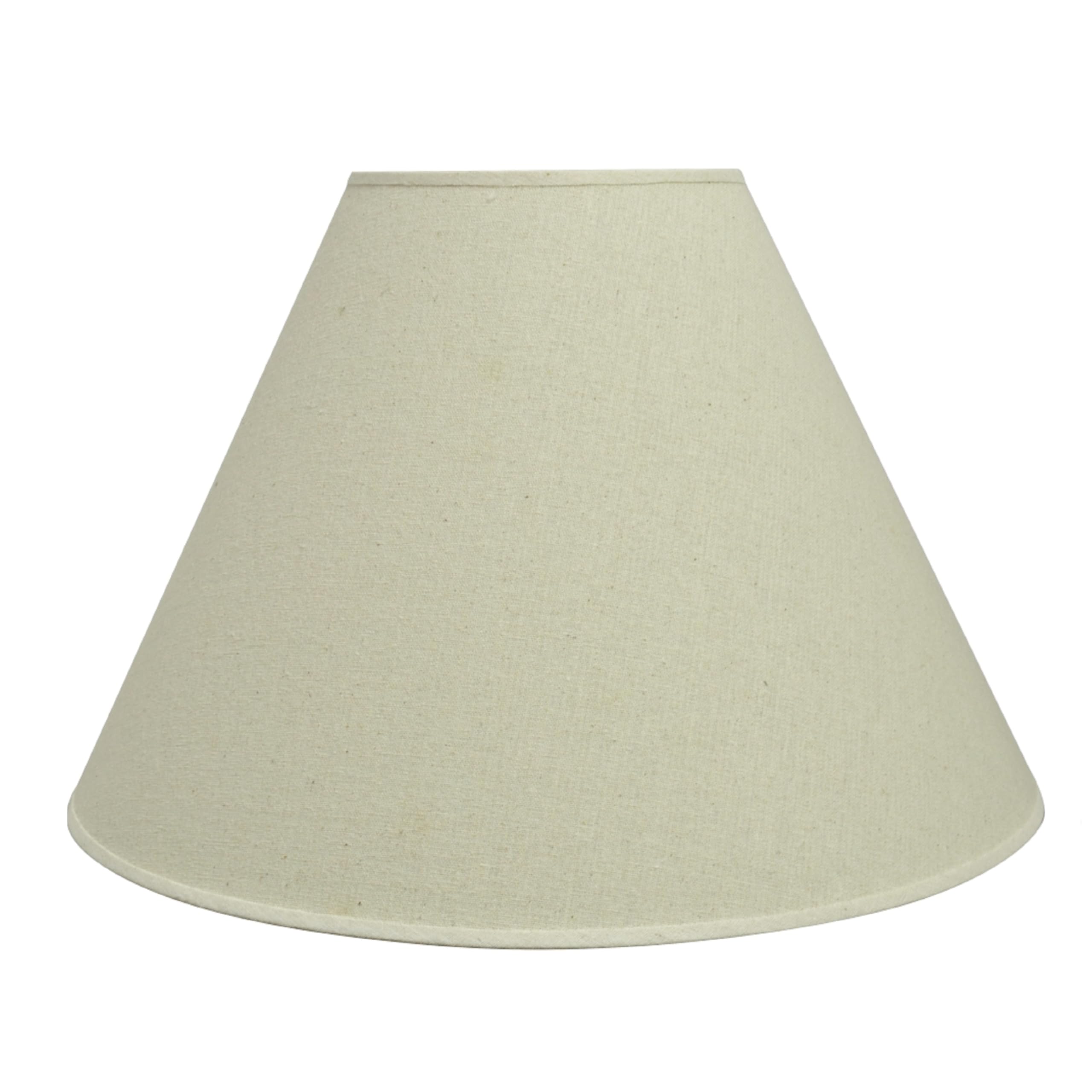 Aspen Creative 32083 Transitional Hardback Empire Shaped Spider Construction Lamp Shade in Brown, 18" wide (7" x 18" x 12 1/2")