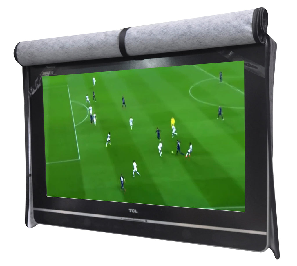 Outdoor 22”-24“-26" TV Set Cover,Scratch Resistant Liner Protect LED Screen Best-Compatible with Standard Mounts and Stands (Beige)