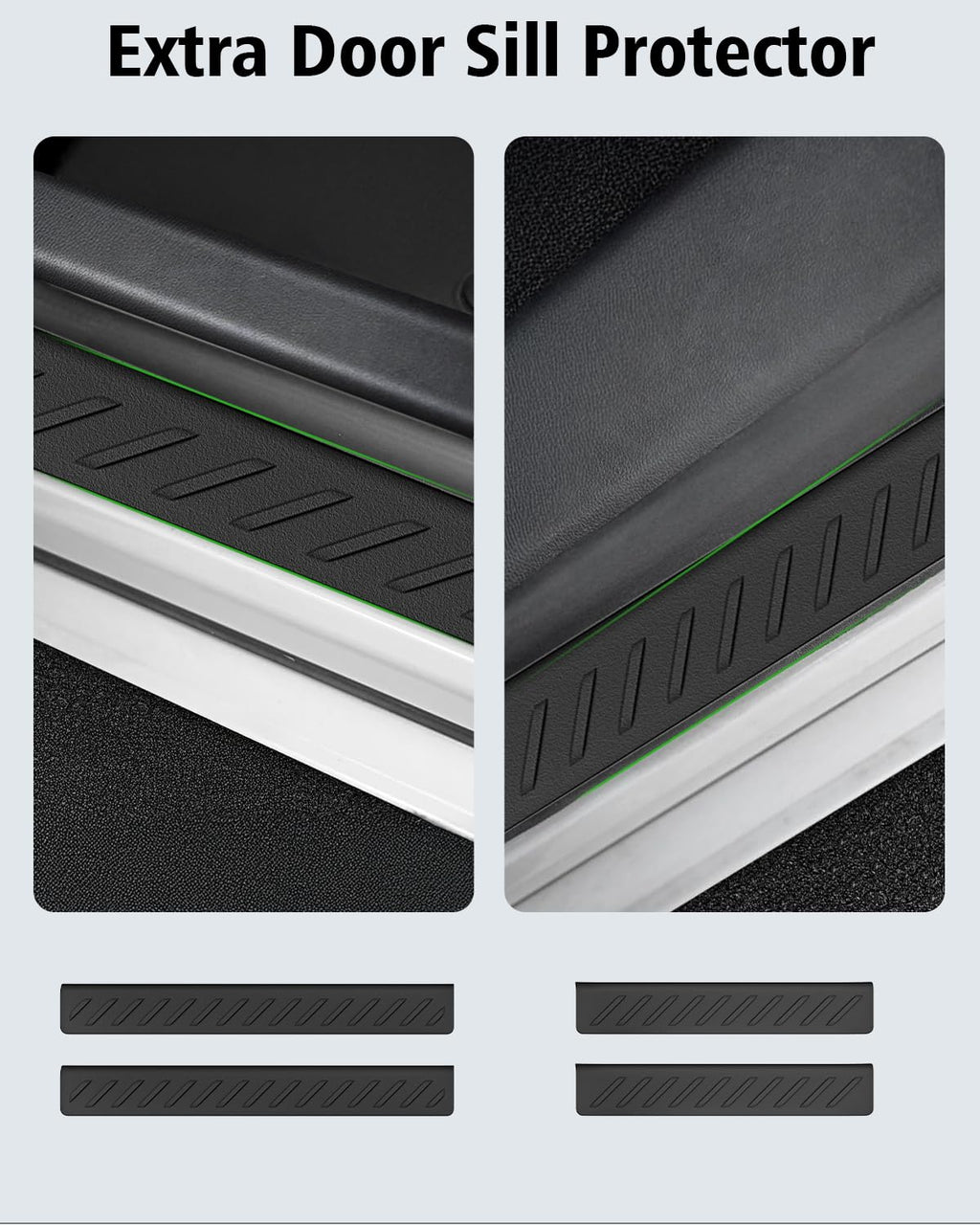 Floor Mats & Cargo Mat & Backrest Mat Custom for Toyota RAV4 Hybrid 2026 (Not for Cargo Area with Subwoofer) (Not for Phev), Door Sill Guards, All Weather TPE Floor Liners for RAV-4 2026 Accessories