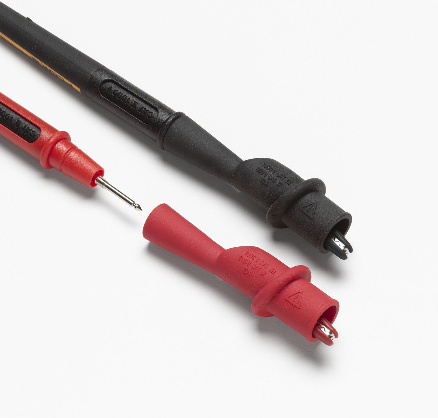 Fluke AC175 Threaded Slide-on Alligator Clip Set with Flexible Boots