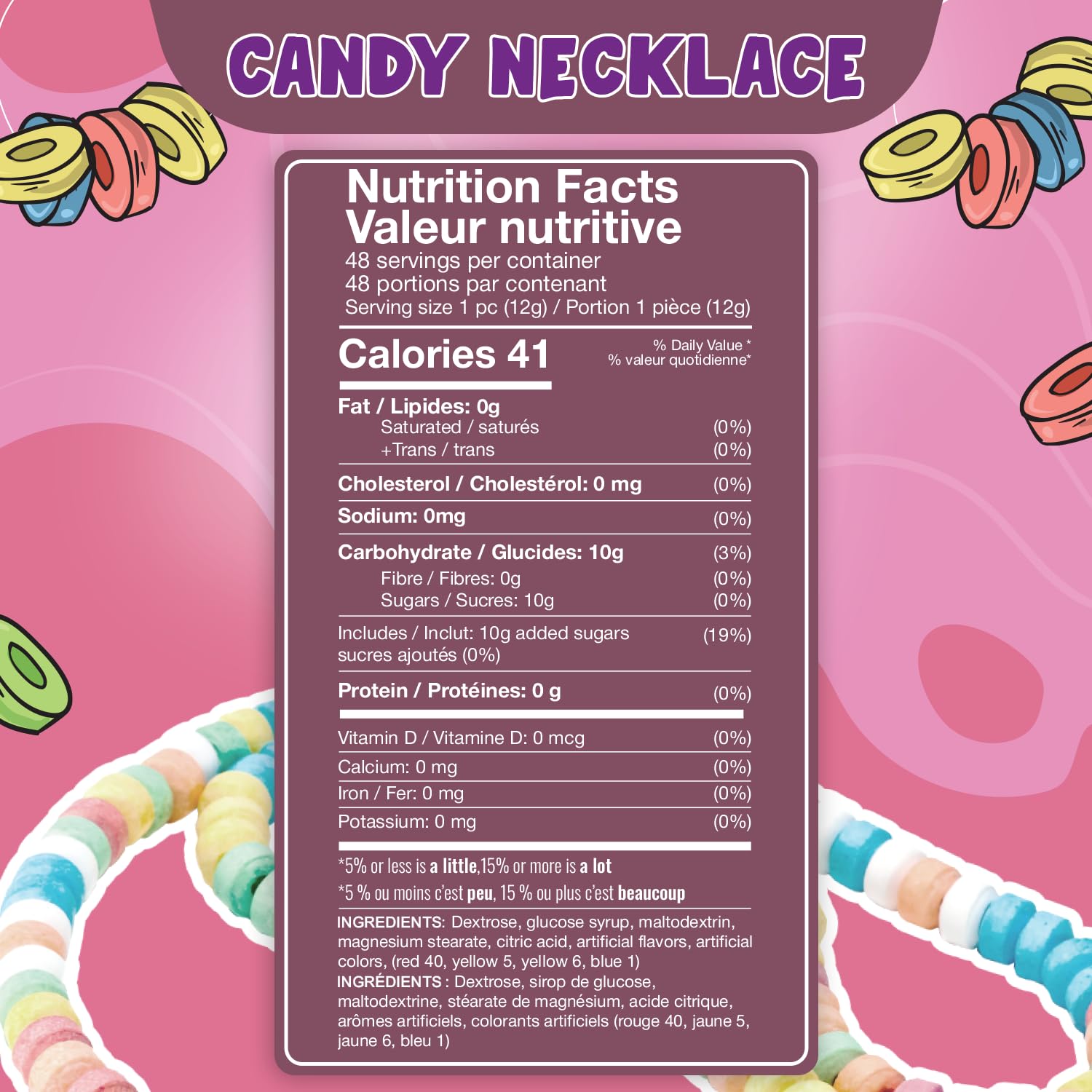 Fresh Finest 48-Count Bulk Candy Bracelets - Individually Wrapped Novelty Candy Bracelets. Perfect for Party Favors, Goody Bags, Candy Buffets, and Retro-Themed Events.