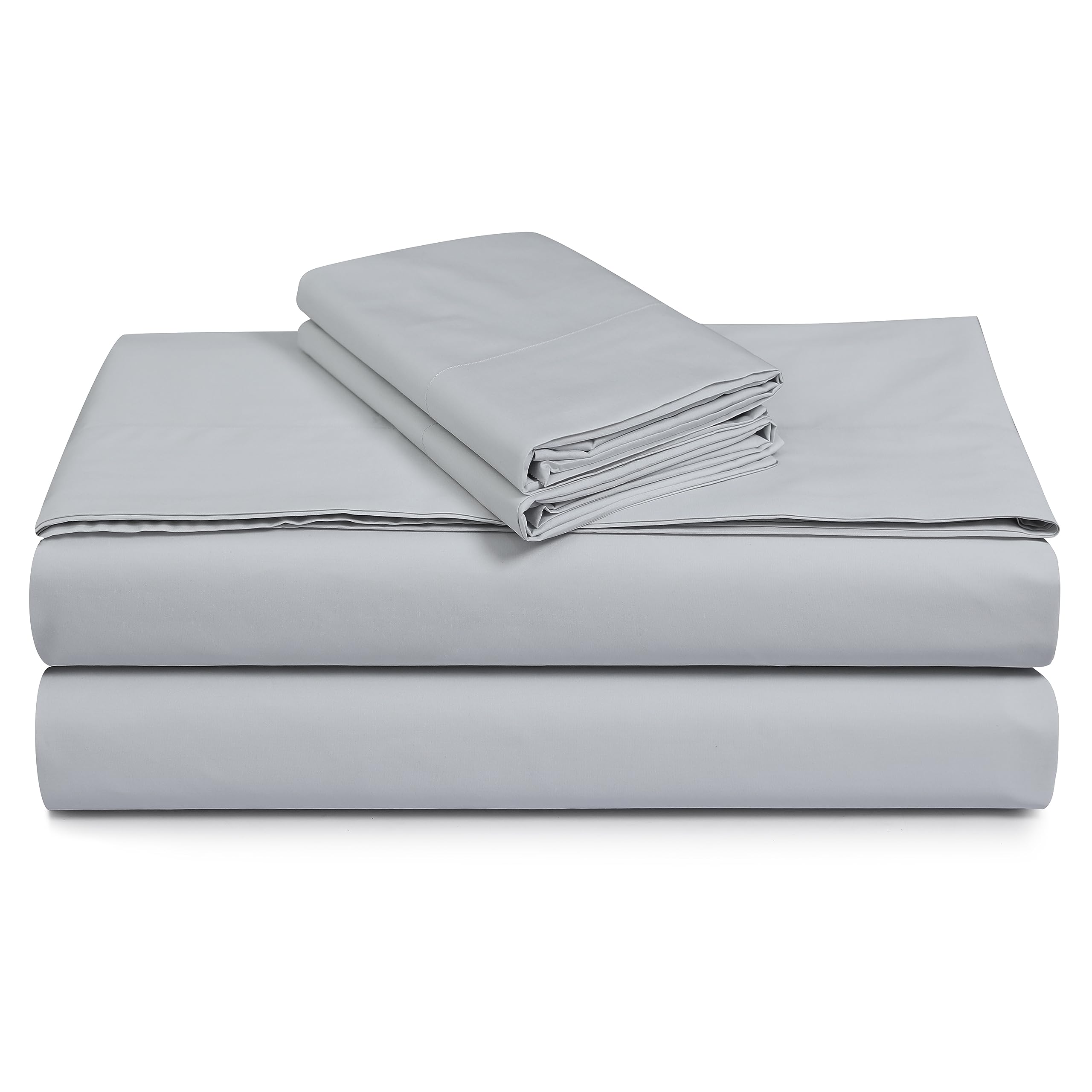Tribeca Living 1000 Thread Count Egyptian Cotton Sheets King Size - Silky Smooth Sateen Weave for Luxurious Sleep - 22 Inch Deep Pocket 4-Piece Set in Classic Blue