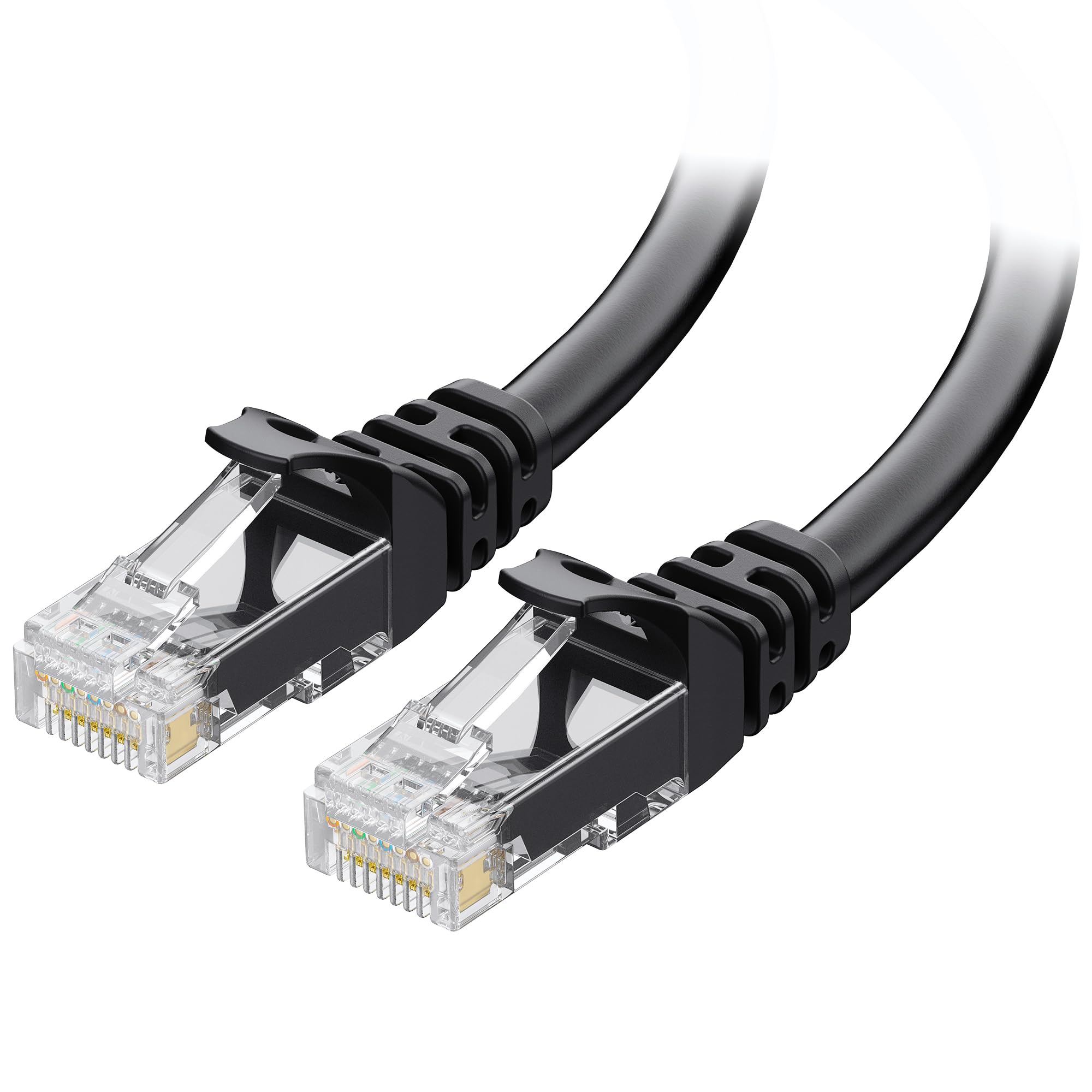 Cable Matters 10Gbps Snagless Short Cat 6 Ethernet Cable - 2ft, Cat 6 Cable, Cat6 Cord, Ethernet Cord, Black