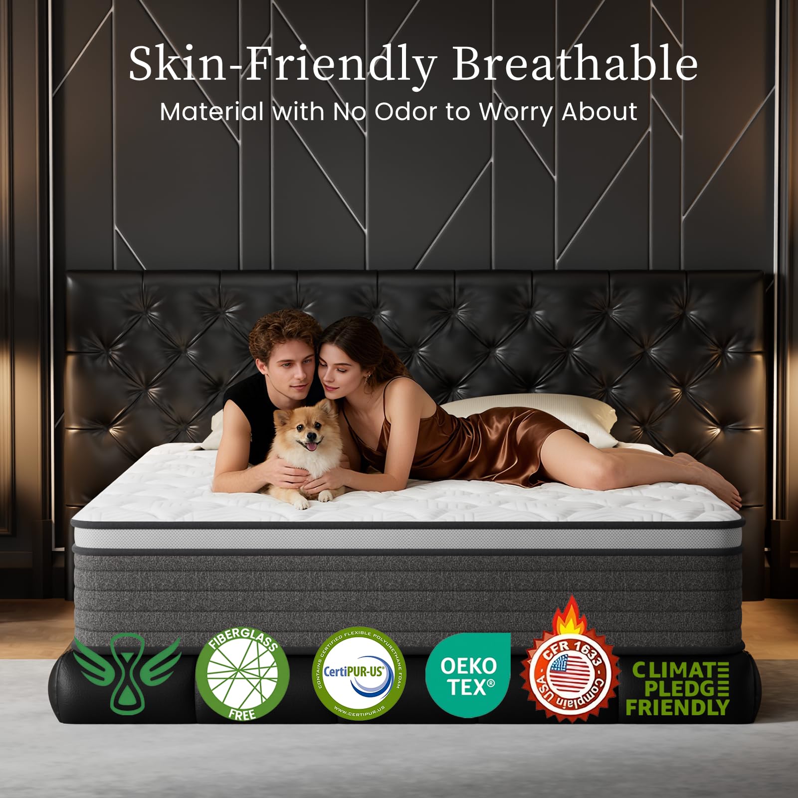 PUBPLON Twin Mattress, Hotel Luxury Hybrid 12 Inch Twin Size-Gel Memory Foam Mattress in a Box (New Version), Individually Wrapped Pocket Spring, Pressure Relief, Medium Firm