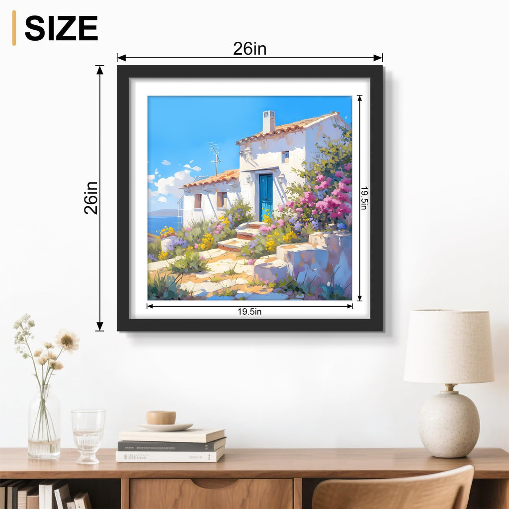 Picrit 24x34 Black Poster Frame 7 Pack, Display Pictures 20x30 Picture with Mat or 24 x 34 without Mat for Horizontal or Vertical Wall Mounting, Wall Gallery Photo Frames