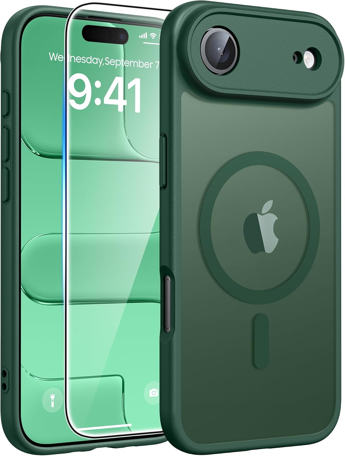 FNTCASE for iPhone 17 Case: [Compatible with Magsafe] Translucent Matte Cases with [Full Camera Protection] [Screen Protector] Military Grade Shockproof Protective Phone Cover - Light Purple