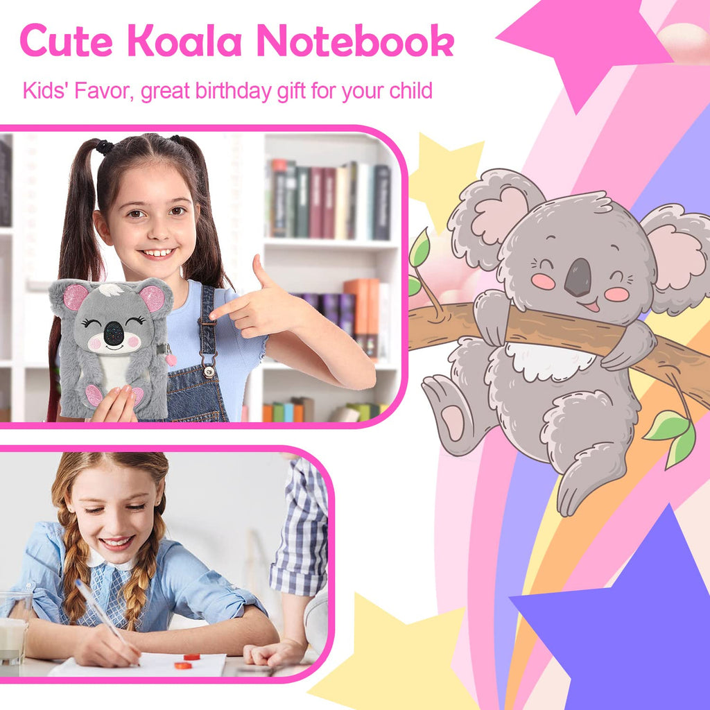 Axolotl Diary for Girls with Lock, Plush Axolotl Toys Gift for Teen Girls, Kids Writing Journal Notebook, Birthday Gifts for Little Girls Ages 5 6 7 8 9 10-12 Year Old