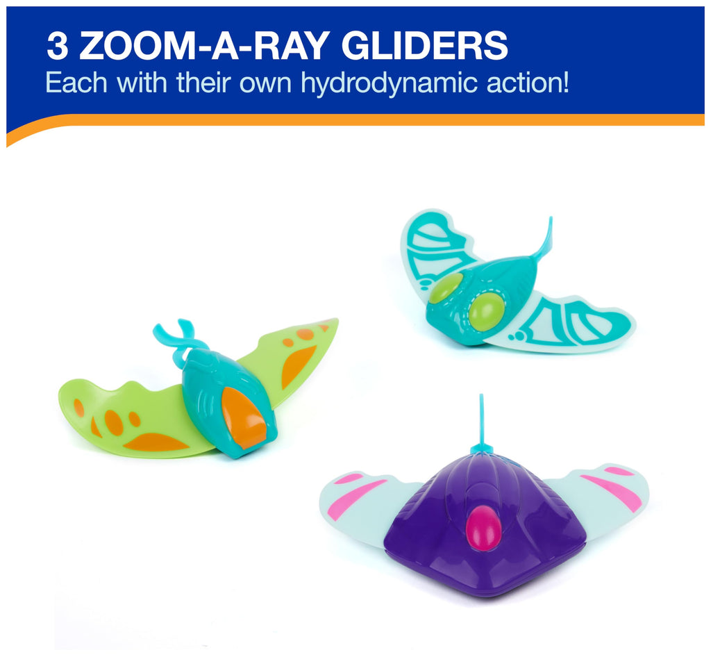 SwimWays Zoom-A-Rays Water Toys, Kids Pool Toys for Swim Training, Outdoor Games for Kids Aged 5 & Up, 3-Pack