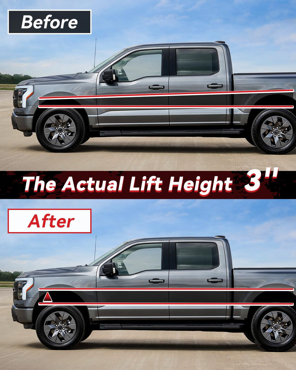 PROEZE 1.5" Front Leveling Lift Kits for 2004-2024 F150 2003-2018 Expedition 2005-2008 Mark LT, 1.5'' Forged Front Strut Spacers Lift Kits