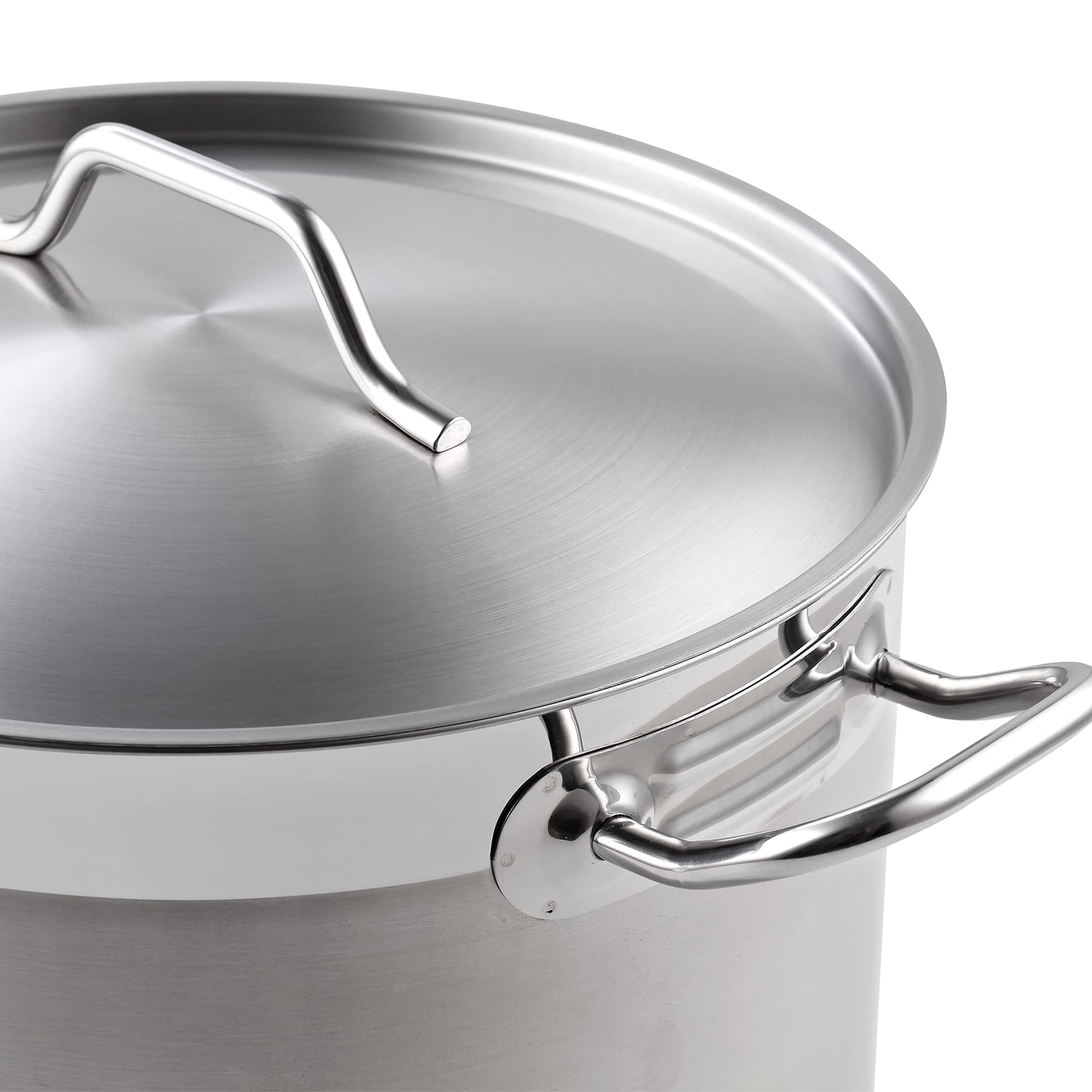 Cooks Standard Professional 6 Quart Stock Pot with Lid, Stainless Steel Dutch Oven Pot