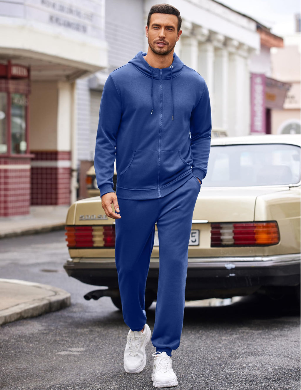 COOFANDY Sweatsuits for Men 2 Piece tracksuit Sets Full Zip Hoodie Sweatpants for Men Casual Sports Jogging Suits S-4XL
