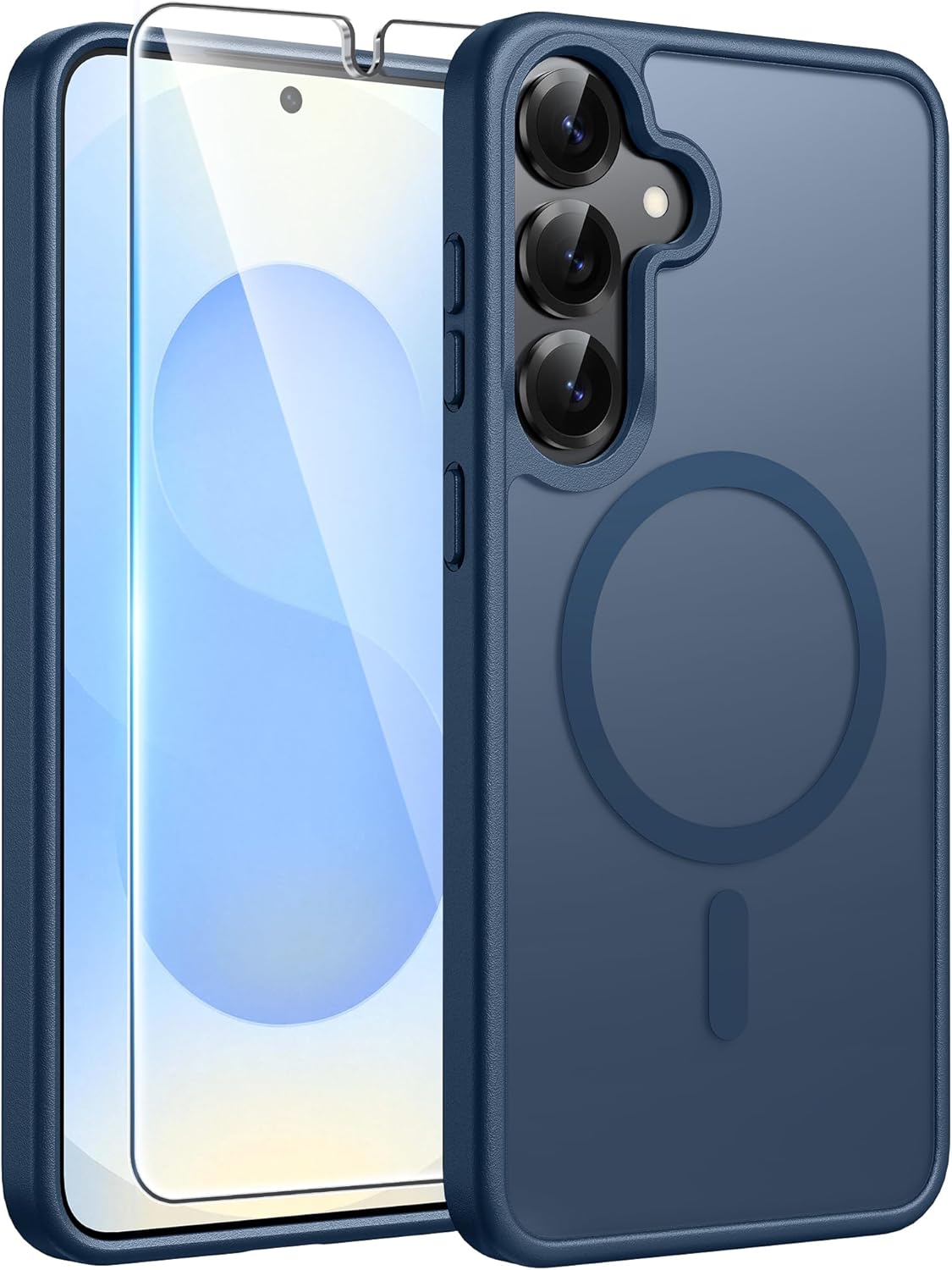 FNTCASE for iPhone 17 Case: [Compatible with Magsafe] Translucent Matte Cases with [Full Camera Protection] [Screen Protector] Military Grade Shockproof Protective Phone Cover - Light Purple