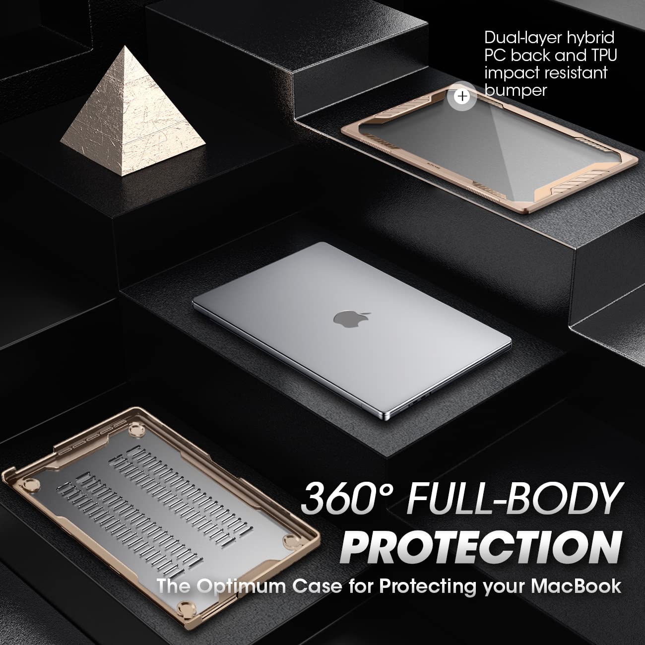 SUPCASE for MacBook Pro 14 Inch Case 2026-2021 (Unicorn Beetle), M5/M4/M3/M2/M1 Pro/Max A3427 A3426 A3434 A3185 A3401 A3112 A2918 A2992 A2779 A2442 Rugged Protective Cover for MacBook Pro 14", Black
