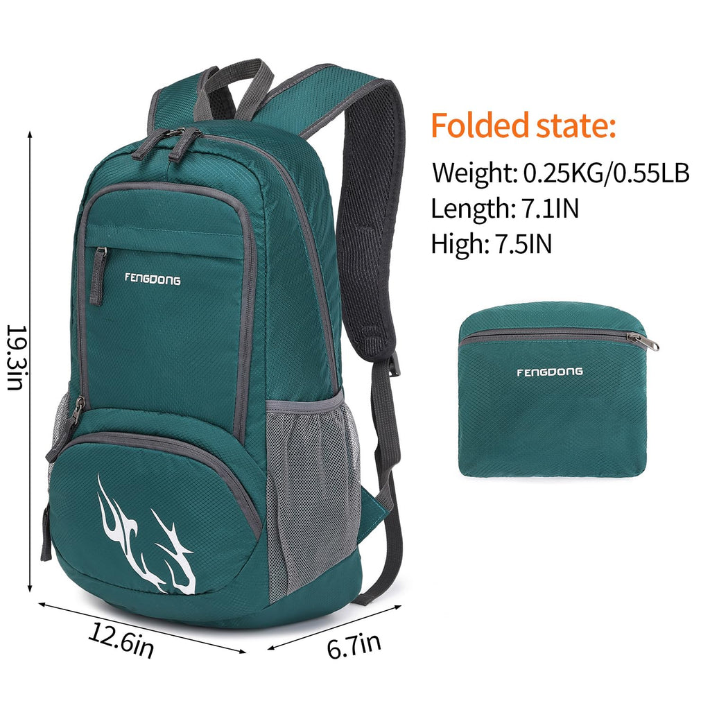 FENGDONG 35L Lightweight Foldable Waterproof Packable Travel Small Hiking Backpack Daypack for men women