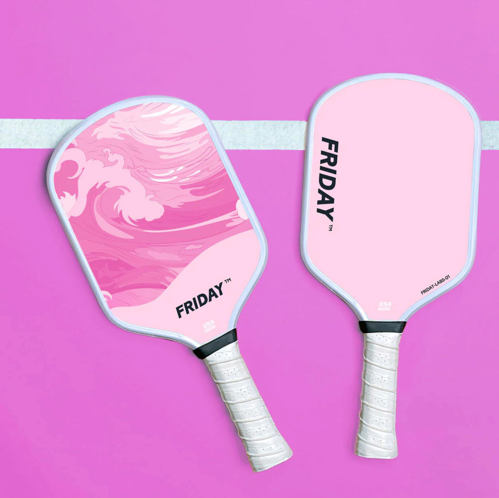Friday Pickleball Paddle, USA Pickleball Approved, Durable Carbon Fiber, Thermoformed Unibody Design, Honeycomb Core, Gritty Surface for Spin | USA Pickleball Approved