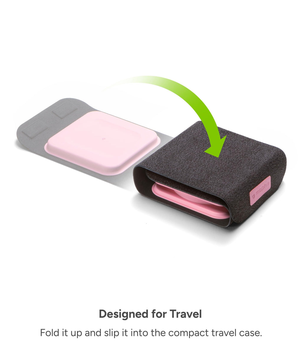 Mophie 3-in-1 Travel Charger with MagSafe - Portable Wireless Charging Hub, Compatible w/Apple Devices, iPhone 17/16/15/14/13/12 Series, Apple Watch Series 11 to 1 & Ultra, AirPods Pro/3rd Gen, Black