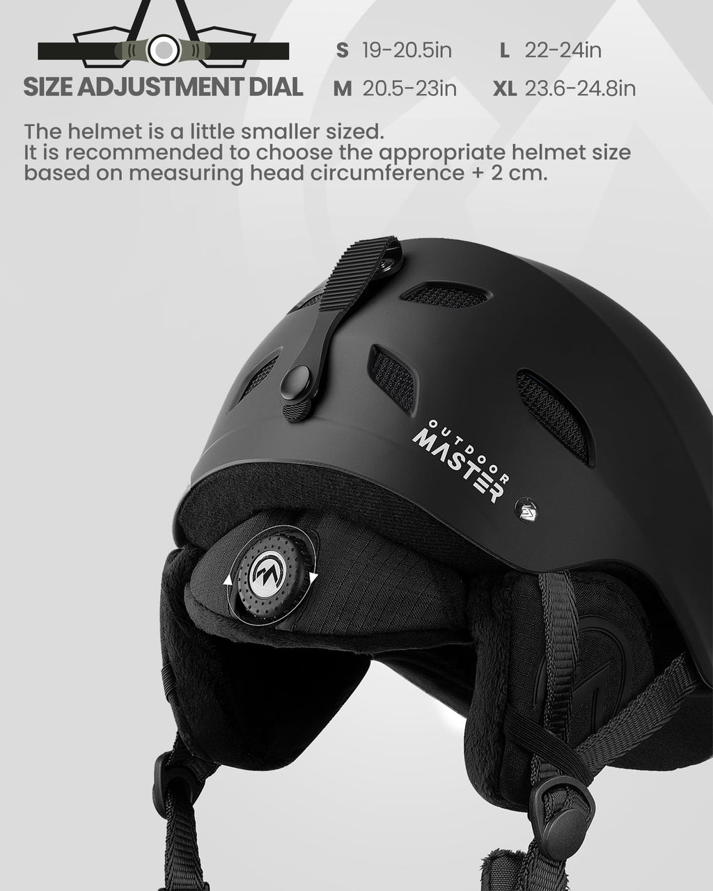 OutdoorMaster Kelvin Ski Helmet - Snowboard Helmet for Men, Women & Youth
