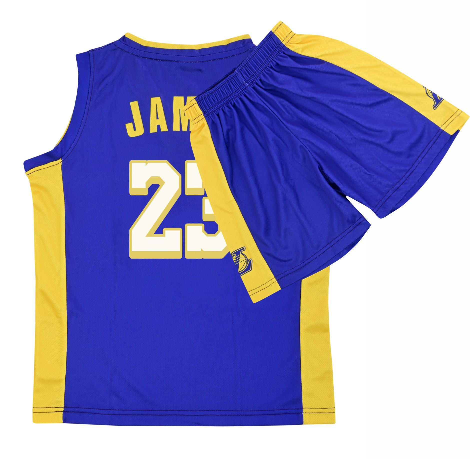 Youth Basketball Jerseys for Boys Girls Gradient Basketball Jersey Shorts for 2-14 Years Kids Training Uniform Sets
