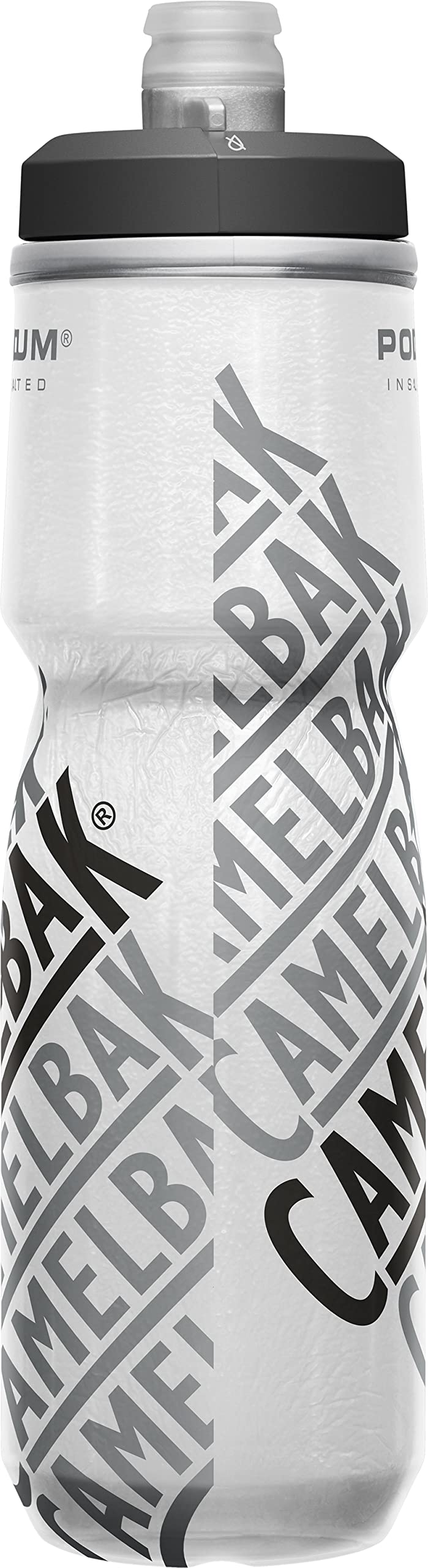 CamelBak Podium Chill Insulated Bike Squeeze Water Bottle, Cold Retention for Cycling, 24oz, Reflective Ghost