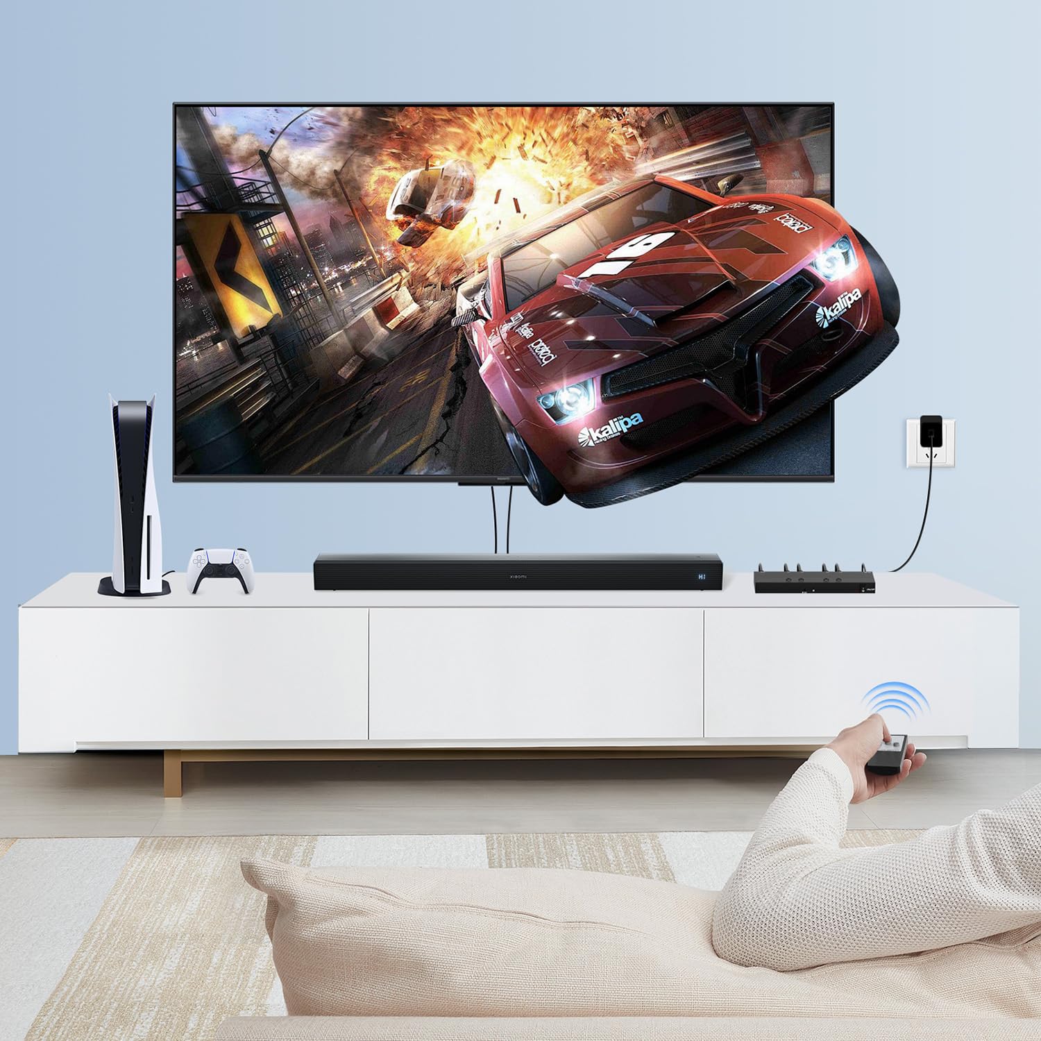 HDMI 2.1 Bi-Directional Switch Ultra HD 8K HDMI Switcher 2 in 1 Out/ 1 in 2 Out HDMI Switch Supports 8K@60Hz/ 4K@120Hz 48Gbps Compatible with Switch/Switch OLED PS5/4 Xbox Roku Apple TV Fire TV Stick