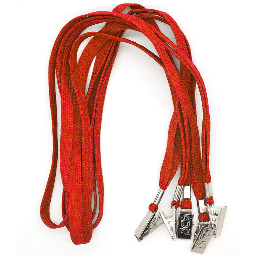 Bird Fiy Black Lanyards 100 Pack Bulk Badge Lanyards with Clip Neck Flat Lanyard with Badge Lanyard Bulldog Clip