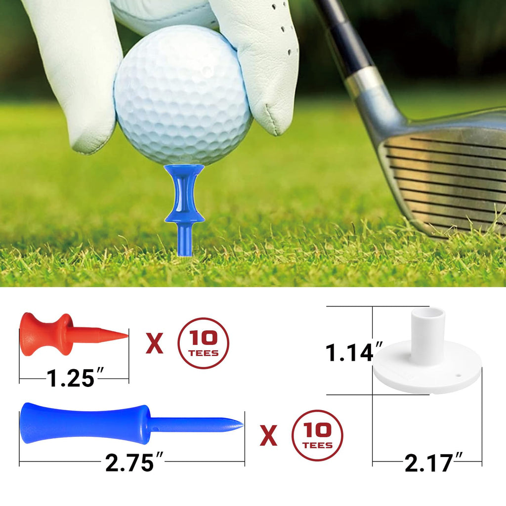 SAPLIZE Foldable Heavy-Duty Golf Hitting Mat with 10mm EVA Backing for Indoor/Outdoor Swing & Chipping, Golf Accessories & Gift for Men & Women