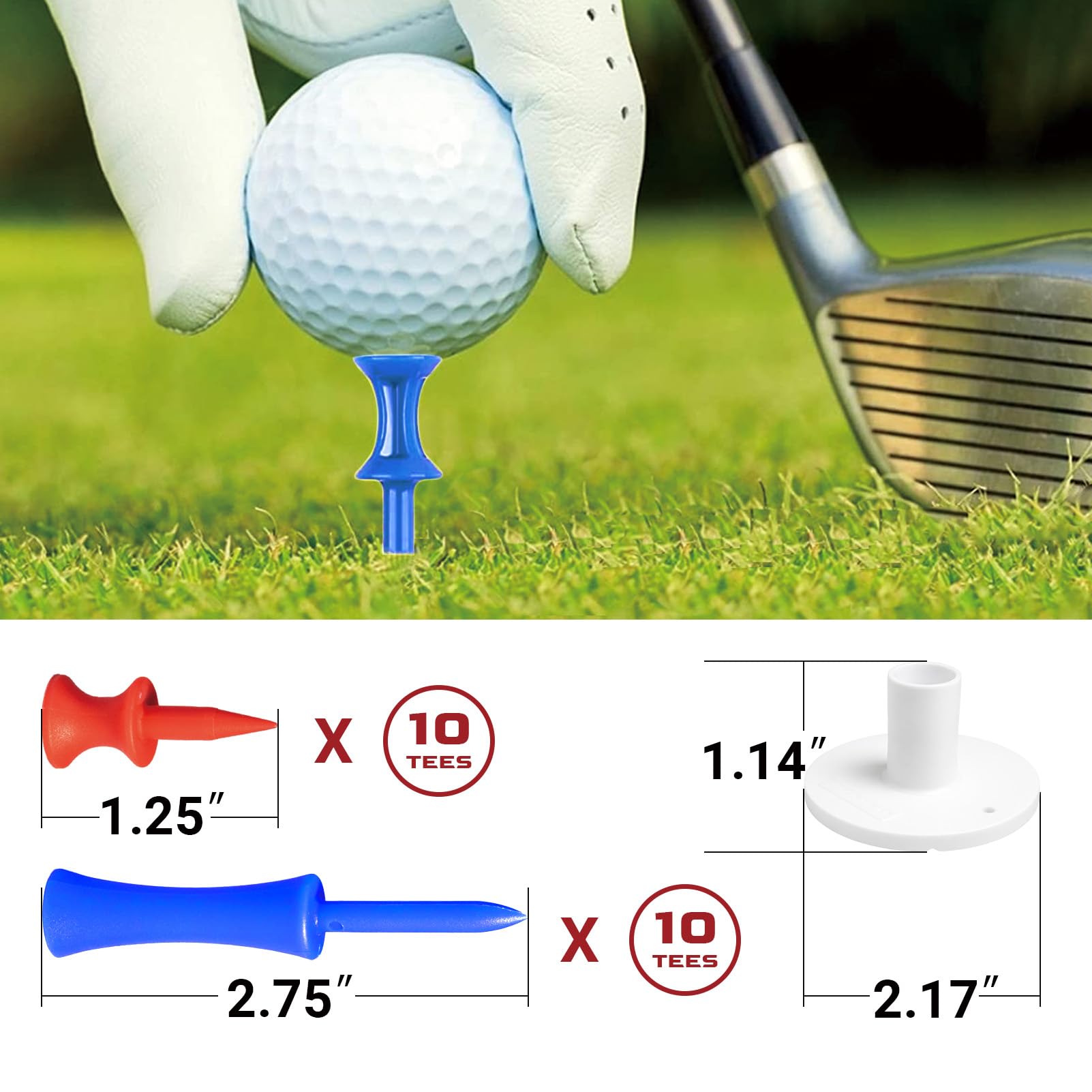 SAPLIZE Foldable Heavy-Duty Golf Hitting Mat with 10mm EVA Backing for Indoor/Outdoor Swing & Chipping, Golf Accessories & Gift for Men & Women