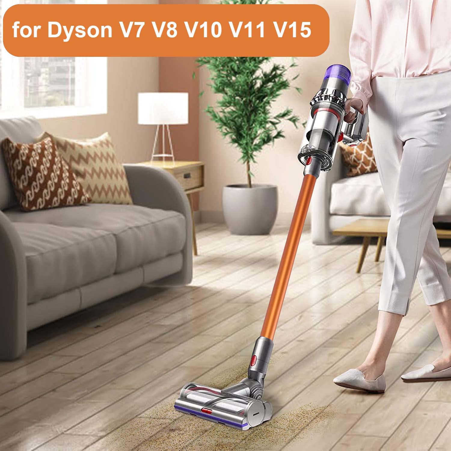 GYLBF Quick Release Wand Compatible for Dyson V15 V11 V10 V8 V7 Stick Vacuum Cleaners, Vacuums Attachment Extension Tube, 28.3 IN (Black)