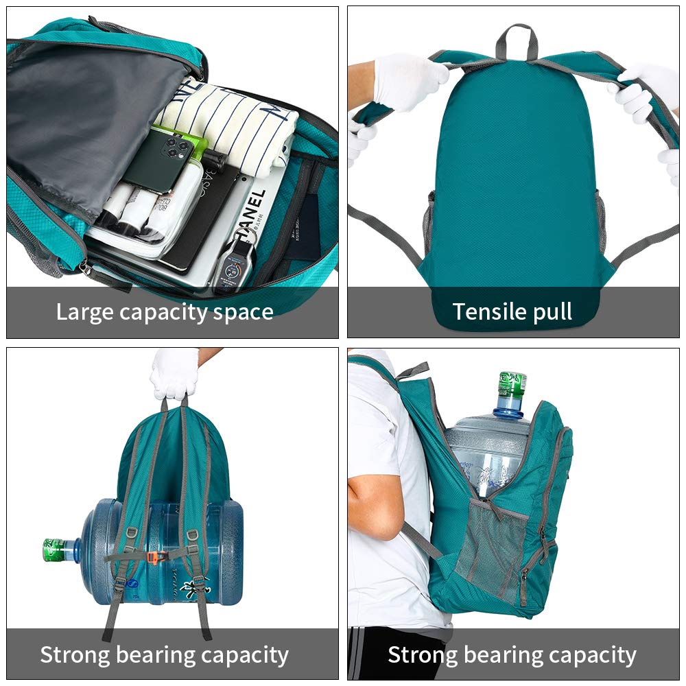 FENGDONG 35L Lightweight Foldable Waterproof Packable Travel Small Hiking Backpack Daypack for men women