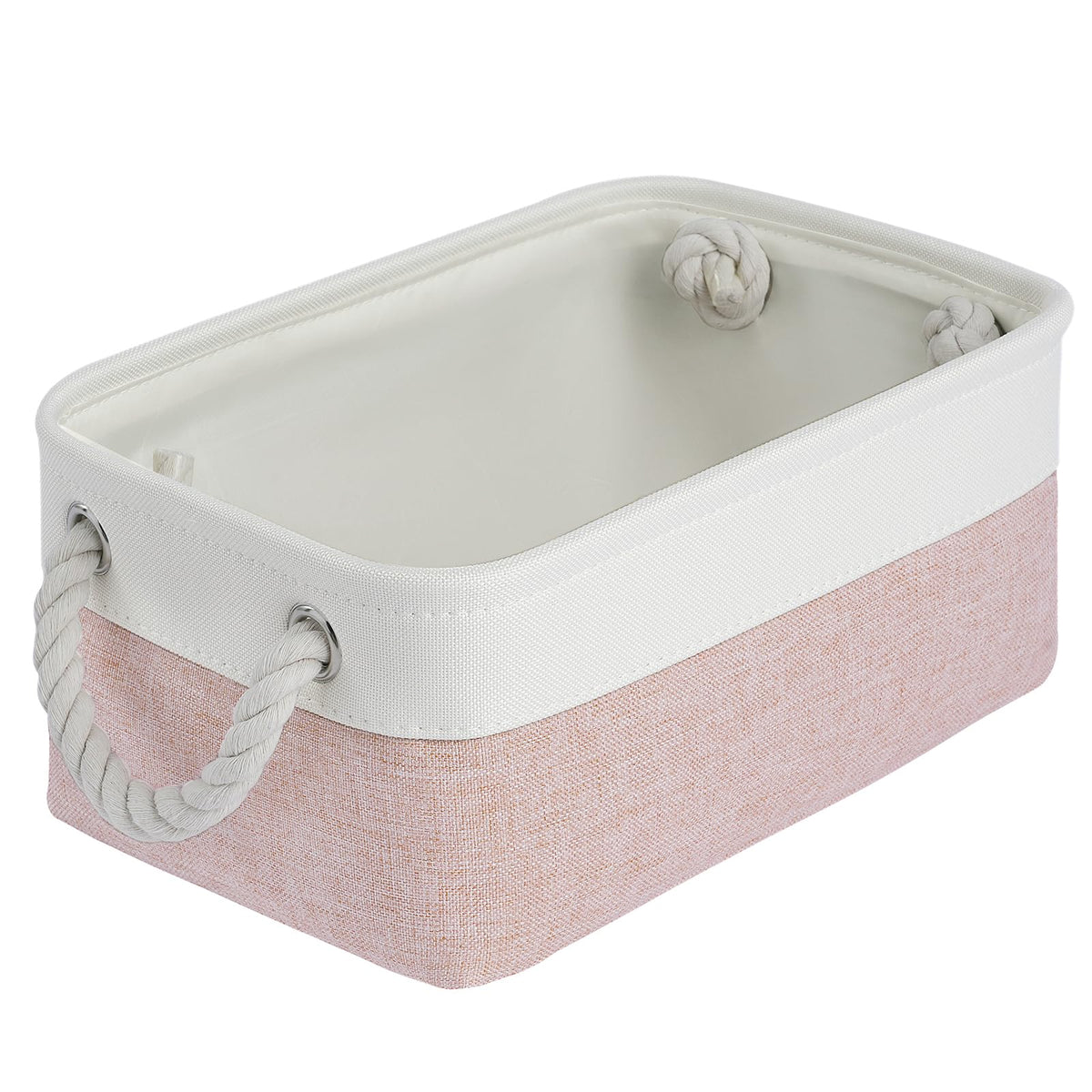 Storage Baskets for Shelves 11.8x7.9x5.2 Inch, Foldable Fabric Storage Bins with Handles, Small Storage Baskets for Organizing Closet, Office, Home Organization (1-Pack, Gray)