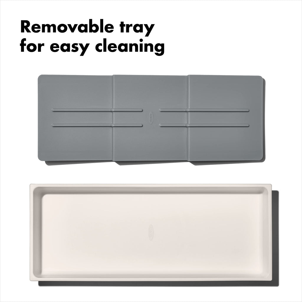 OXO Good Grips Drawer, Large Expandable Kitchen Tool Organizer, White