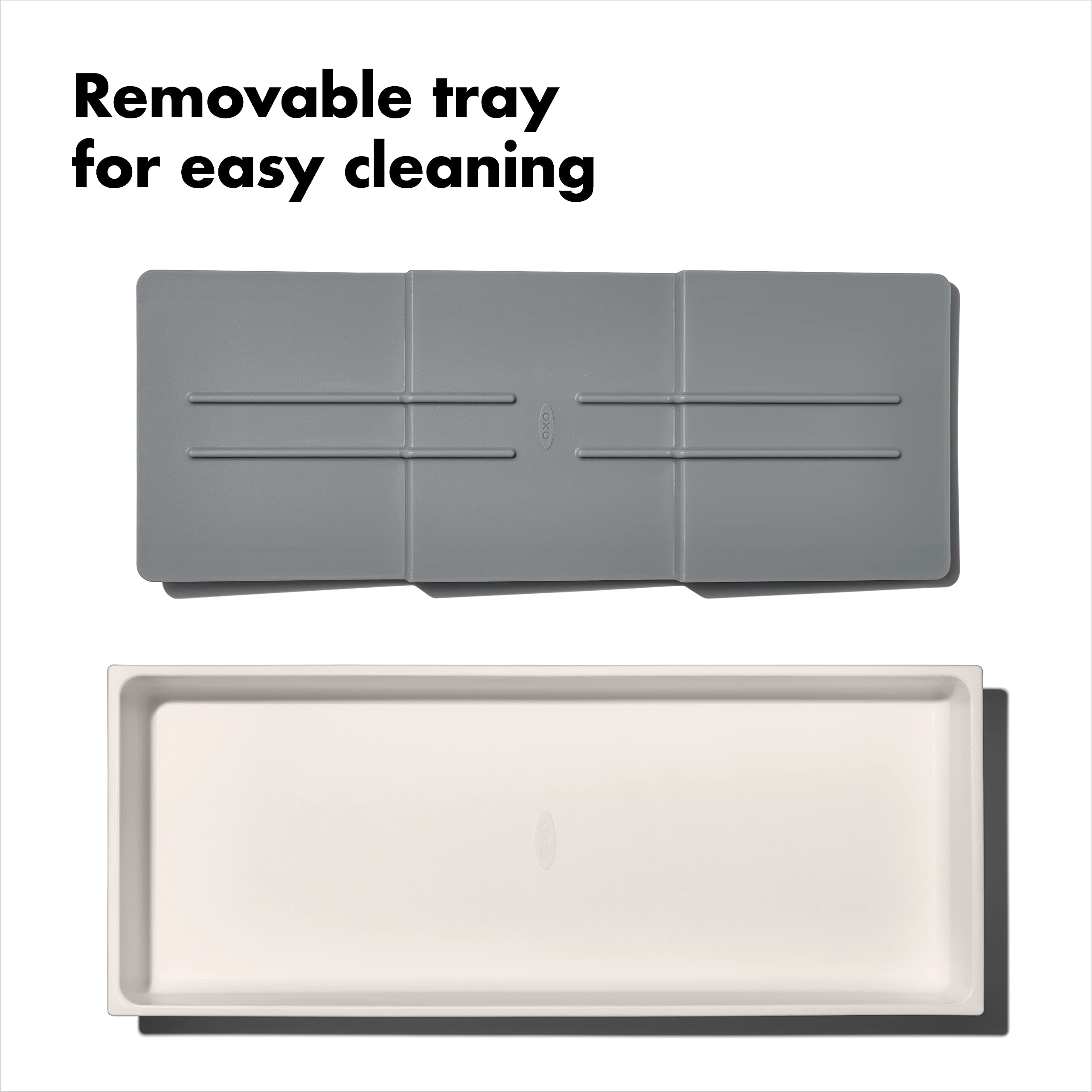 OXO Good Grips Drawer, Large Expandable Kitchen Tool Organizer, White