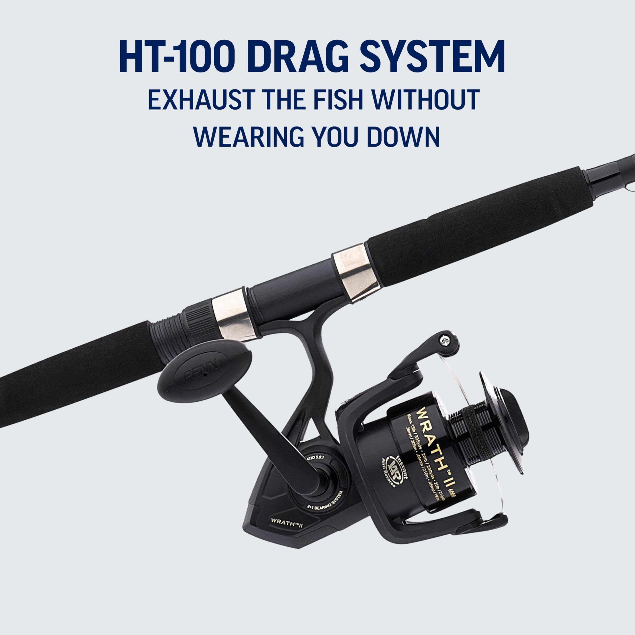 Penn Wrath II Spinning Reel and Fishing Rod Combo