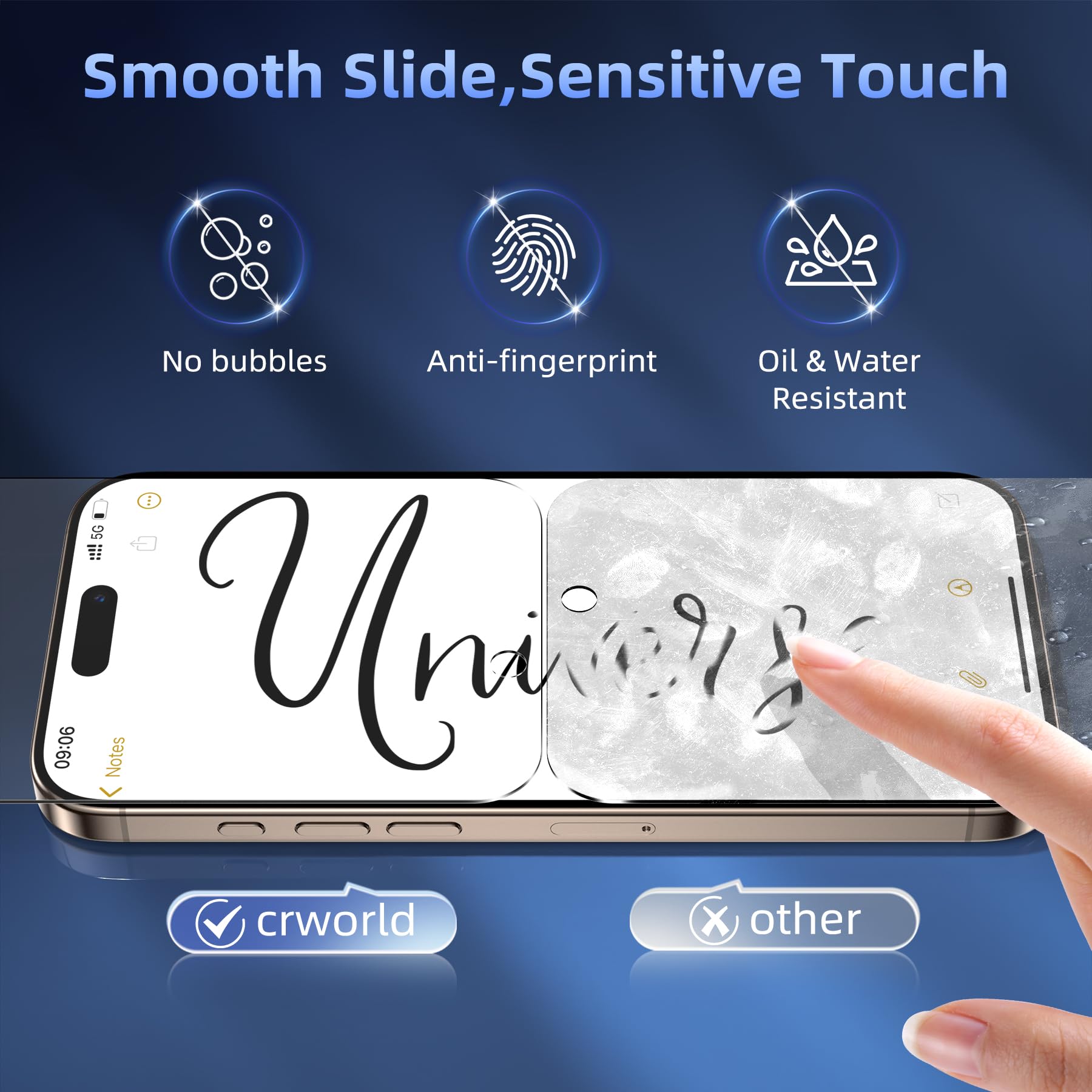 WHPXJY Privacy Screen Protector for iPhone 11 Pro Max & iPhone Xs Max (2 Pack), Tempered Glass Film with 28° Privacy Protection, Anti-Scratch, Easy Installation, Bubble-Free (Not for iPhone 11)