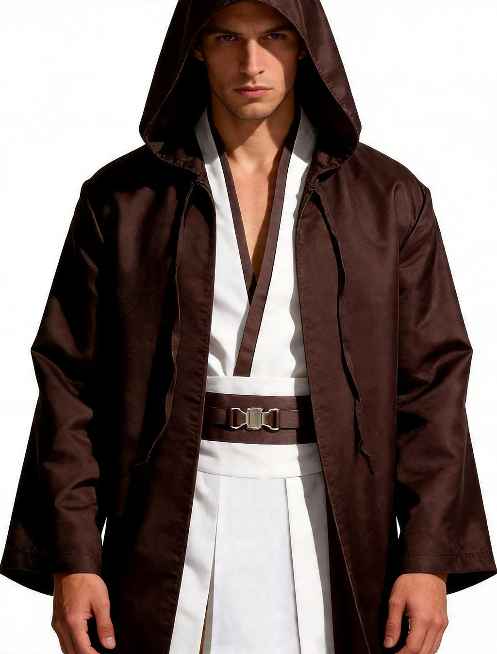 Knight Costume Adult Men's Tunic Hooded Robe Outfits Halloween Cosplay Uniform