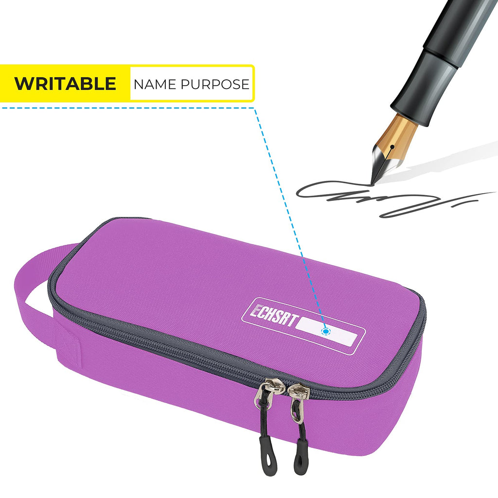 ECHSRT Large Pencil Case, Aesthetic Pen Pouch with Big Capacity, Minimalist Portable Stationery Bag with Handle for Office Organizer Aesthetic Pencil Cases