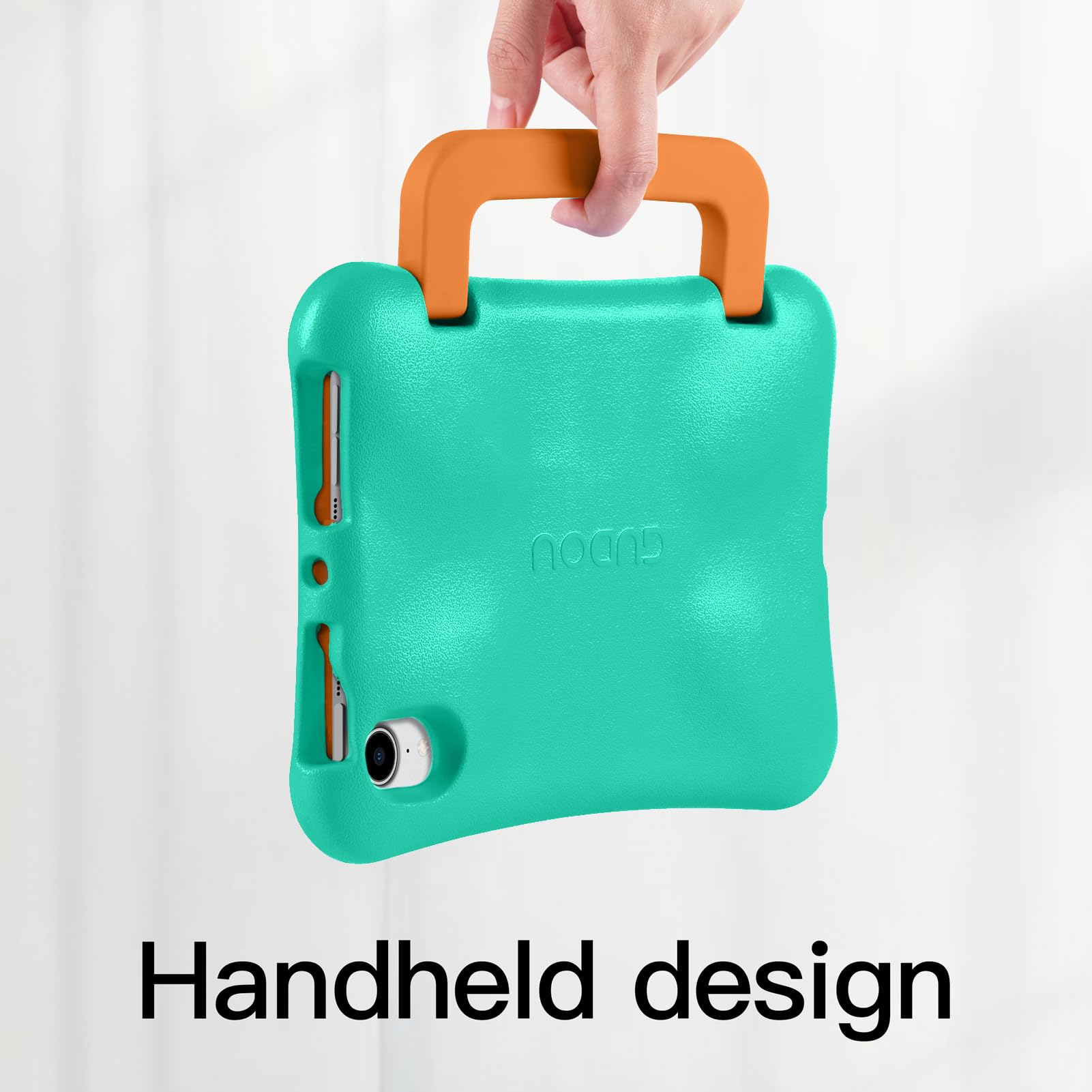 Kids Case for iPad mini 7 (A17 Pro) 2024 /iPad Mini6 2021, Light Weight Heavy Duty/Shockproof/Drop Proof with Handle/Kickstand, Child Friendly Cover for iPad mini 7th/6th Gen 8.3inch (red)