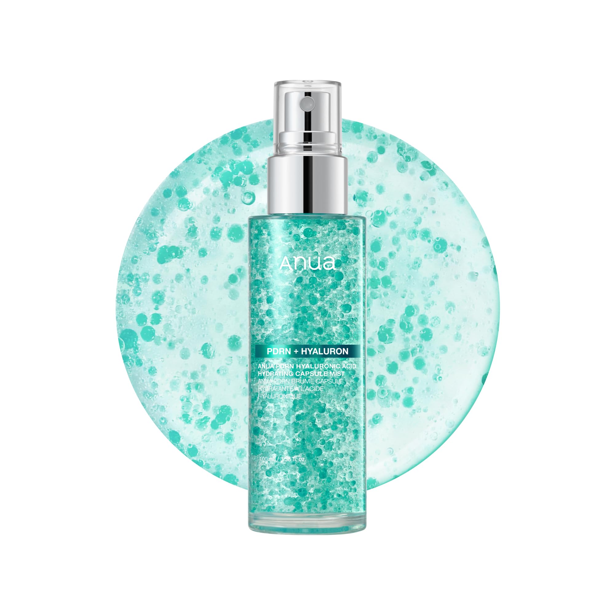 ANUA PDRN Collagen Glow Facial Serum Spray, Hydrating Face Mist, Hyaluronic Acid, dewy glass finish, All Skin Types, Instant Plumping Hydration, Firming Care, Korean Skincare, 3.38 fl oz