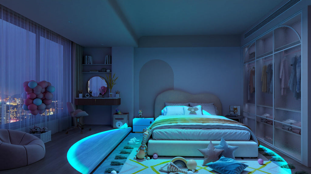 JIMEI Sunset Lamp Led Lights for Bedroom Aesthetic Room Decor Night Light Living Room Sun Sunlight Projector Christmas Decorations Gifts Party Orange