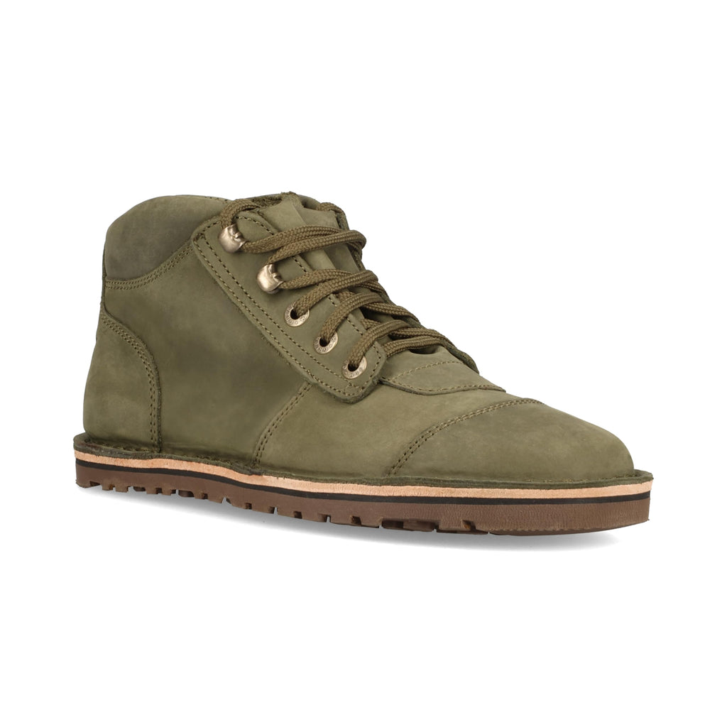 JIM GREEN Men's Barefoot African Ranger Boots Lace-Up Water Resistant Full Grain Leather Work or Hiking Boot