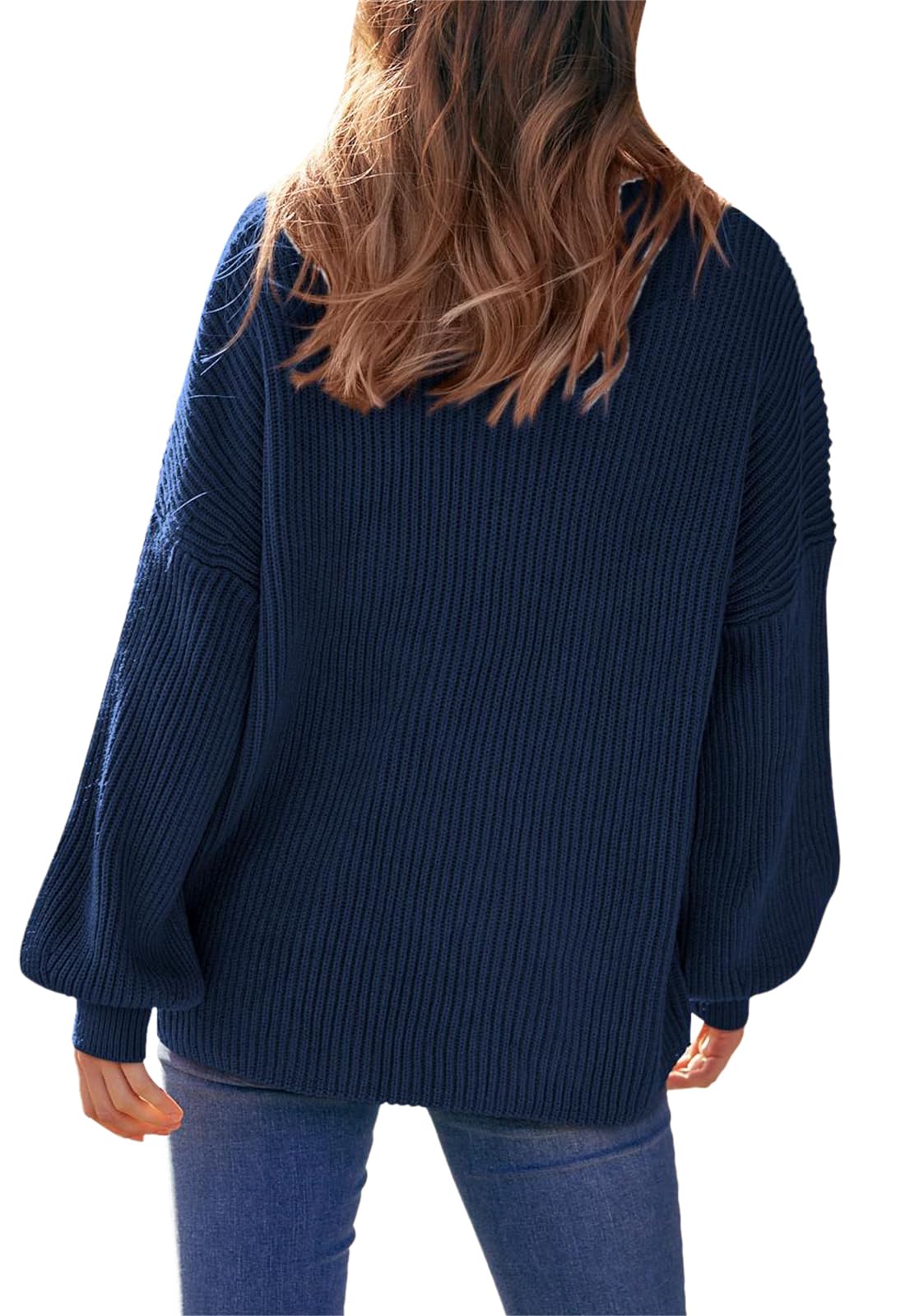 PRETTYGARDEN Womens Sweaters Spring 2026 Oversized Chunky Knitted Pullover Sweater Casual Long Sleeve Crewneck Cute Sweaters