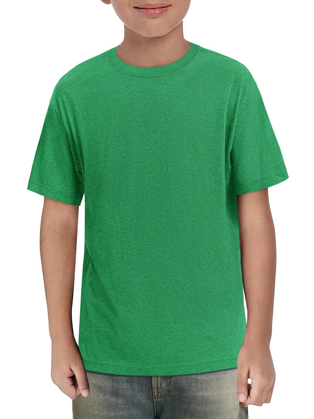 Haloumoning Boys Short Sleeve Shirts Kids Summer Crewneck T-Shirts Casual Tops Tees 5-14 Years
