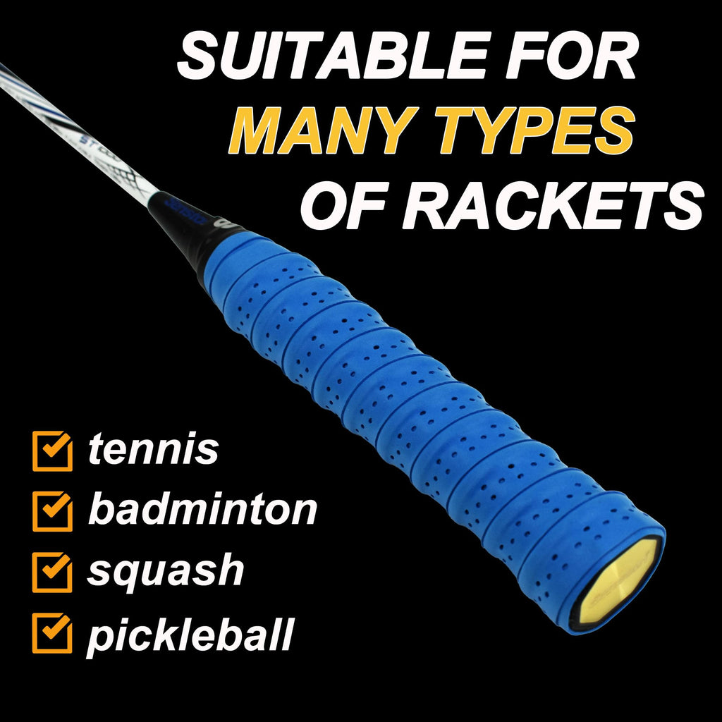 Senston New Rackets Grip Anti Slip Perforated Super Absorbent Tennis Overgrip Badminton Overgrip Pickleballs Overgrip