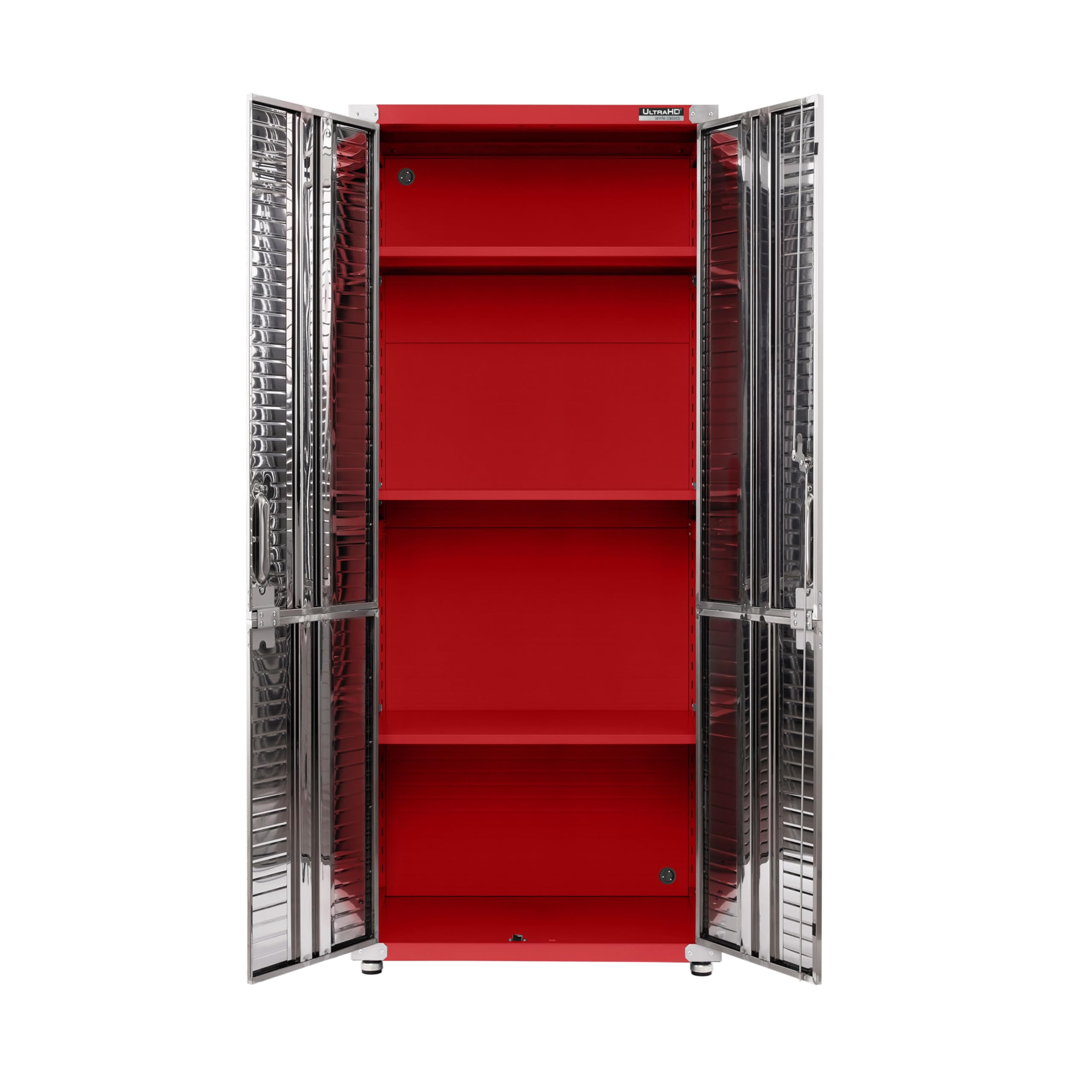 Seville Classics UltraHD Solid Steel Lockable Metal Storage Cabinet Locker Organizer, w/Adjustable Shelves for Garage, Warehouse, Office, Classroom, Granite, 30" W x 18" D x 72" H