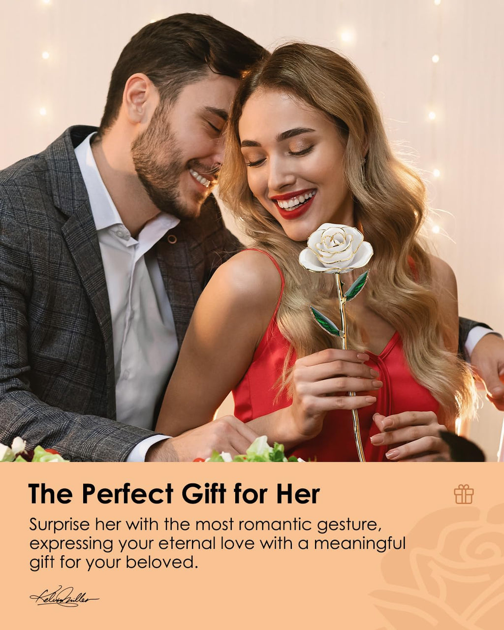 24K Gold Dipped Real Rose – Handcrafted, Bold, One of a Kind – Romantic Gift for Her – Ideal for Birthday, Anniversary, Mother’s Day, Valentine’s (Black)