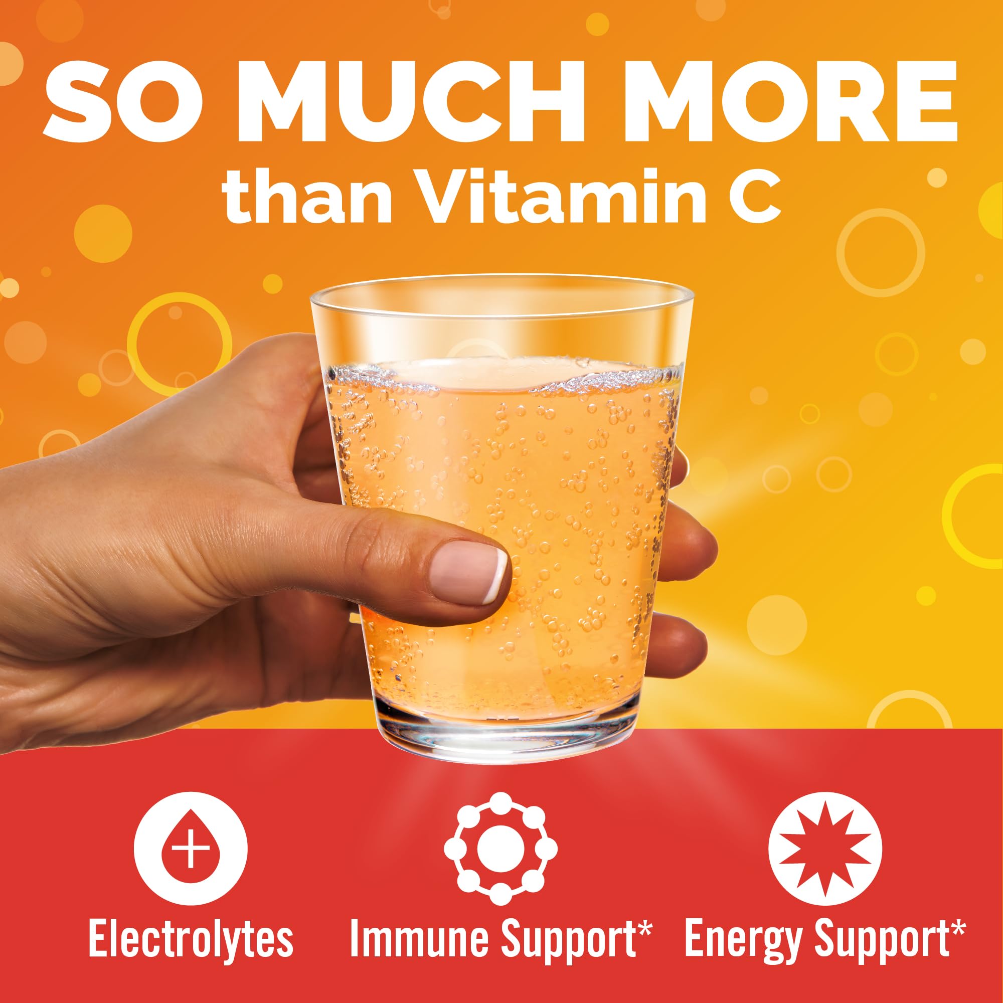 Emergen-C 1000mg Vitamin C Powder, with Antioxidants, B Vitamins and Electrolytes, Vitamin C Supplements for Immune Support, Caffeine Free Drink Mix, Tangerine Flavor - 60 Count/2 Month Supply