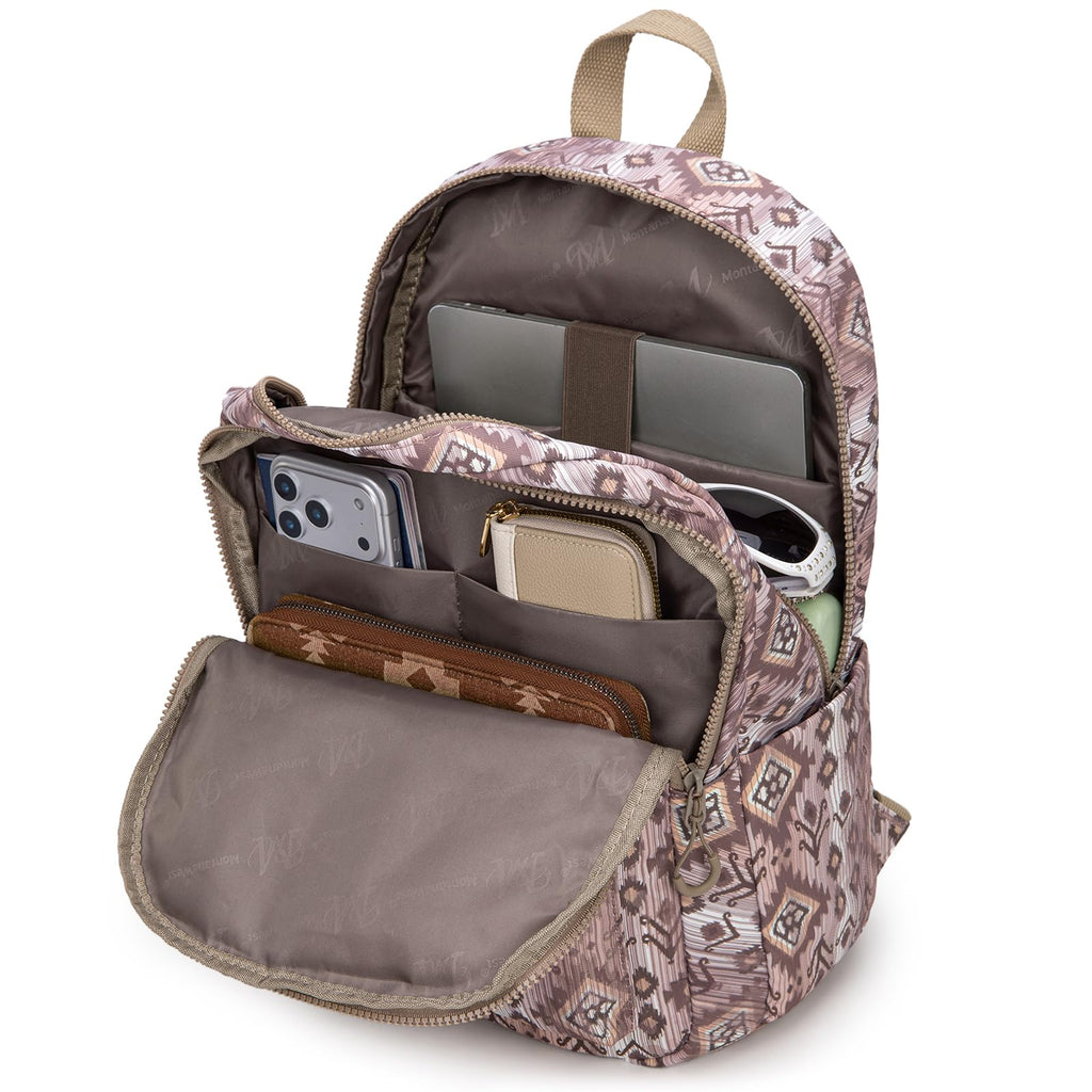 Montana West Backpack Purse for Women Western Aztec Backpack Purse Lightweight Casual Daypack for Travel