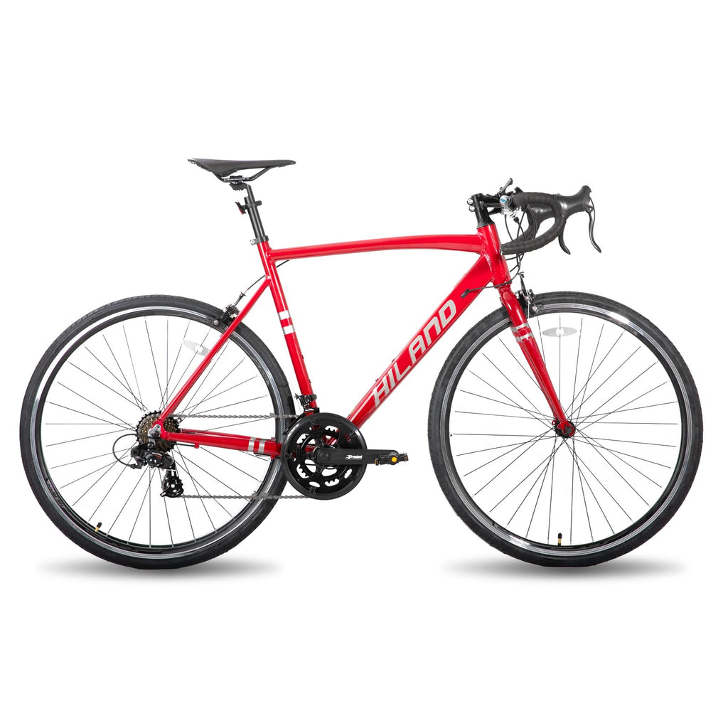 HILAND 700c Road Bike 14 Speed, Aluminum Frame Racing Bike, City Commuter Bicycle for Men Women