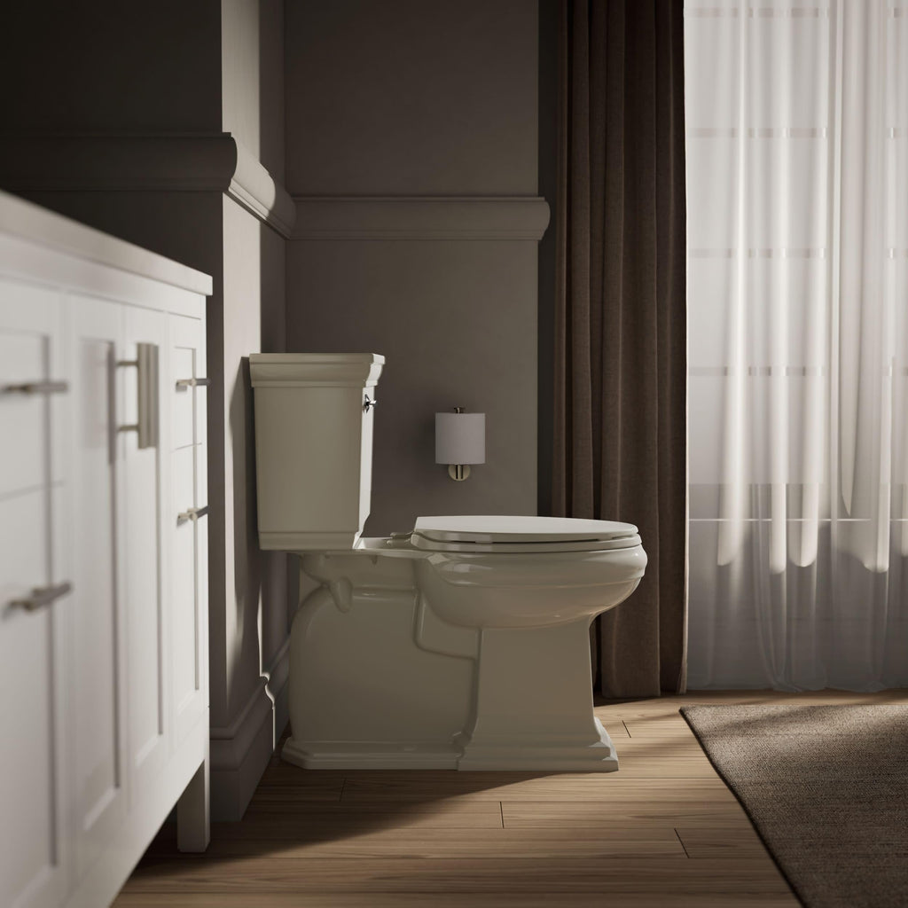 KOHLER K-4775-0 Brevia Round Toilet Seat with Quick-Release Hinges And Quick-Attach Hardware For Easy Clean, White